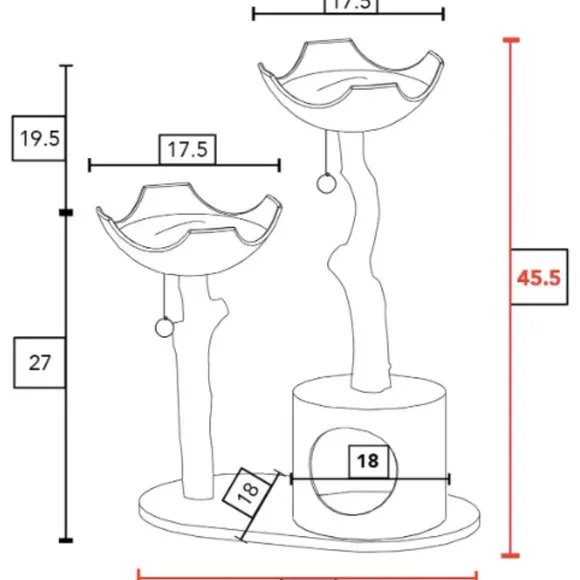 Custom Real Wood Cat Tree - Picture 10 of 10